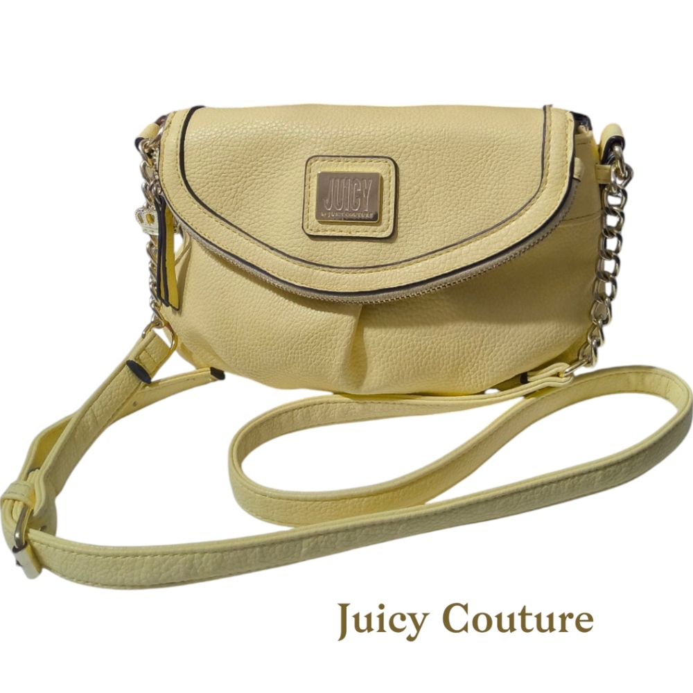 Juicy Couture Yellow Crowd Pleaser Mini Crossbody Bag